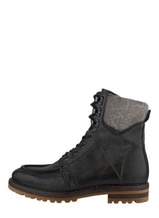 aigner Oskar 2 Schnürboots Herren, Schwarz