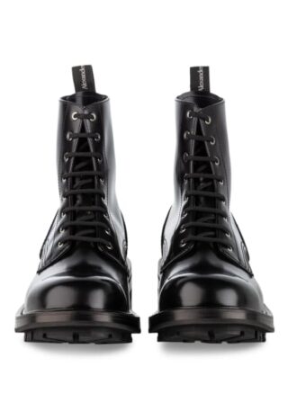 alexander mcqueen Biker Boots Herren, Schwarz