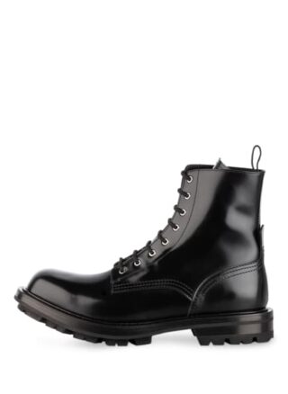 alexander mcqueen Biker Boots Herren, Schwarz