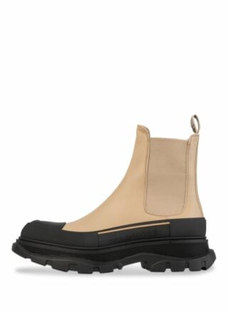 alexander mcqueen Chelsea Boots Damen, Beige