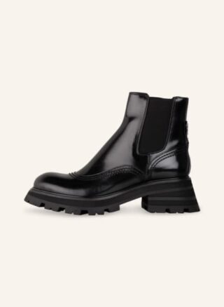 alexander mcqueen Chelsea Boots Damen, Schwarz