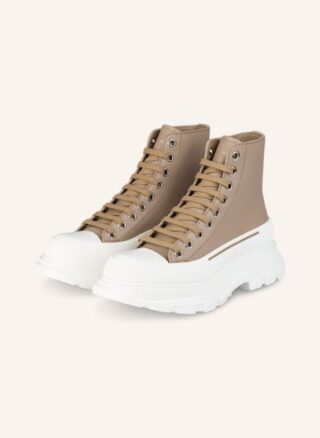 alexander mcqueen Hightop-Sneaker Damen, Beige