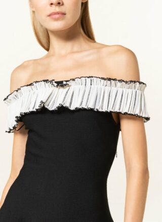 alexander mcqueen Jersey-Kleid Damen, Schwarz