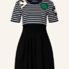 alexander mcqueen Jersey-Kleid Damen, Schwarz