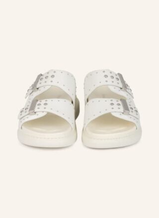 alexander mcqueen Plateau-Pantoletten Damen, Weiß