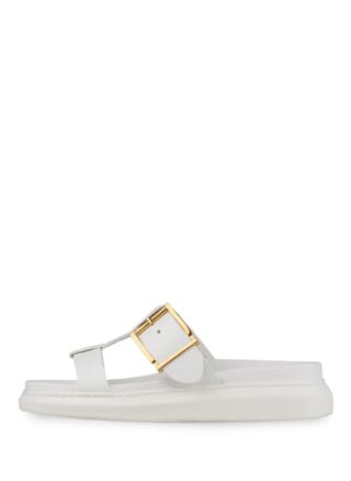 alexander mcqueen Plateau-Pantoletten Damen, Weiß