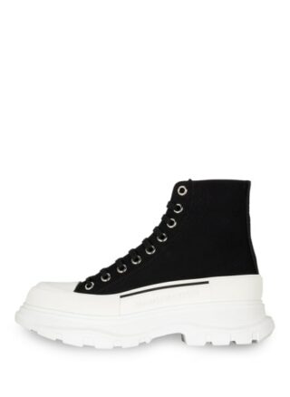 alexander mcqueen Plateau-Schnürboots Damen, Schwarz