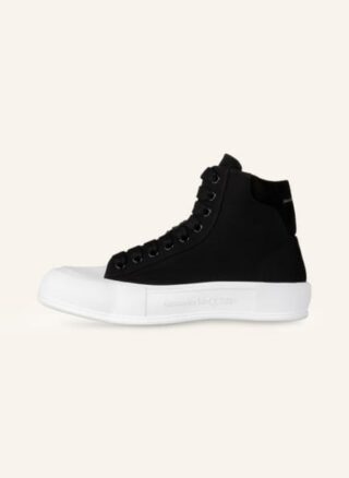 alexander mcqueen Plimsoll Hightop-Sneaker Herren, Schwarz