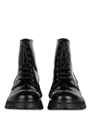 alexander mcqueen Schnürboots Damen, Schwarz