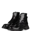 alexander mcqueen Schnürboots Damen, Schwarz