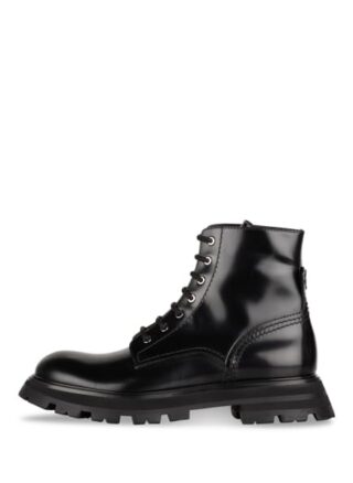 alexander mcqueen Schnürboots Damen, Schwarz