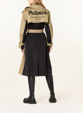 alexander mcqueen Trenchcoat Damen, Beige