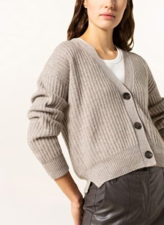allude Cashmere-Strickjacke Damen, Beige