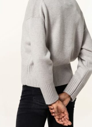 allude Cashmere-Strickjacke Damen, Grau