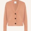 allude Cashmere-Strickjacke Damen, Orange