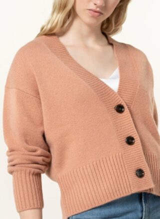 allude Cashmere-Strickjacke Damen, Orange