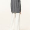 allude Oversized-Pullover Damen, Grau