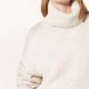 allude Rollkragenpullover Damen, Weiß