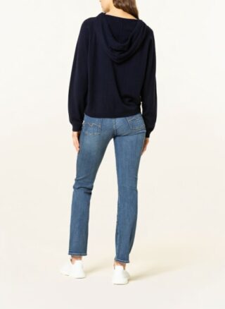allude Strick-Hoodie Damen, Blau