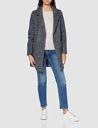 bugatti 661800-64009-380 Wollmantel Damen, Blau