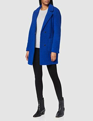 bugatti 661800-64024-360 Wollmantel Damen, Blau