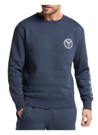 carlo colucci Carangelo Sweatshirt Herren, Blau