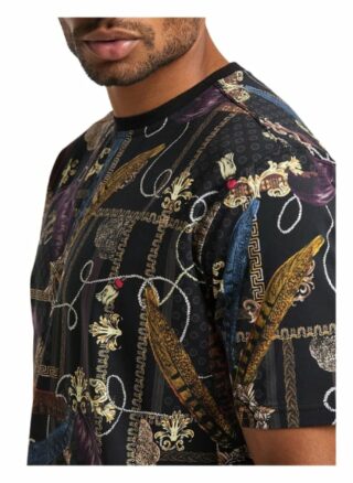 carlo colucci Cardillo T-Shirt Herren, Schwarz