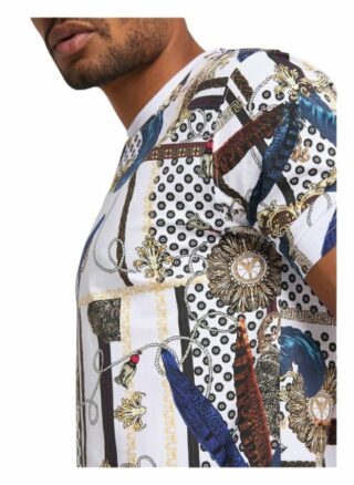 carlo colucci Cardillo T-Shirt Herren, Weiß
