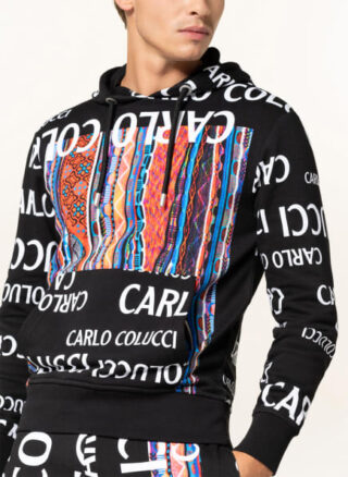 carlo colucci Carlo Hoodie Herren, Schwarz