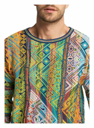 carlo colucci Cassini Pullover Herren, Blau