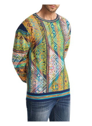 carlo colucci Cassini Pullover Herren, Blau
