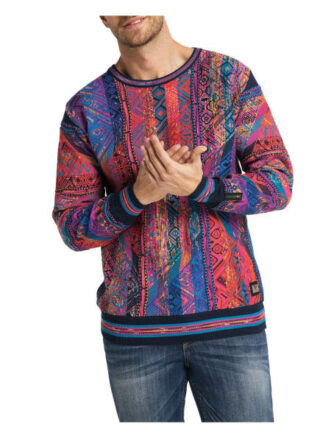 carlo colucci Cassini Pullover Herren, Blau
