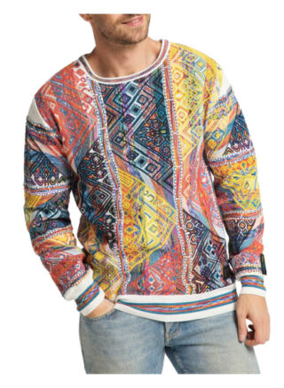 carlo colucci Cassini Pullover Herren, Weiß