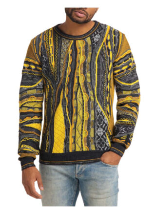 carlo colucci Catizone Pullover Herren, Schwarz