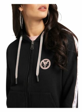carlo colucci Cattaruzza Sweatjacke Damen, Schwarz