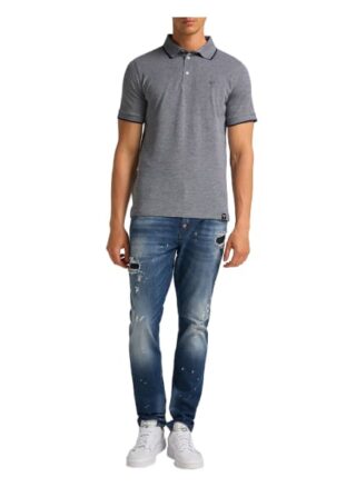 carlo colucci Colanera Poloshirt Herren, Grau