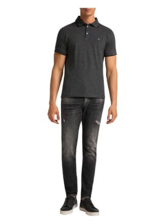 carlo colucci Colanera Poloshirt Herren, Schwarz