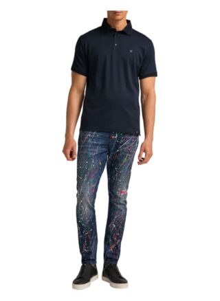 carlo colucci Colangeli Poloshirt Herren, Blau