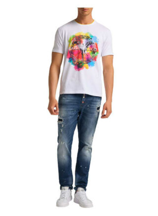 carlo colucci Colella T-Shirt Herren, Weiß