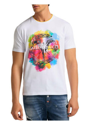 carlo colucci Colella T-Shirt Herren, Weiß
