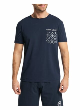 carlo colucci Collatuzzo T-Shirt Herren, Blau