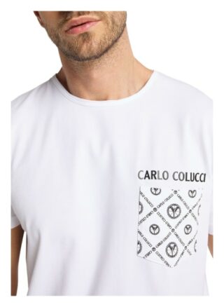 carlo colucci Collatuzzo T-Shirt Herren, Weiß