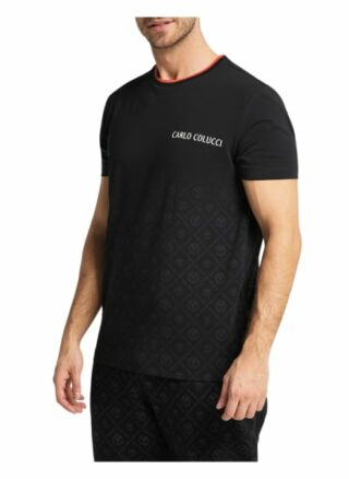 carlo colucci Collavo T-Shirt Herren, Schwarz