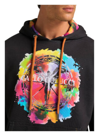 carlo colucci Colle Hoodie Herren, Schwarz