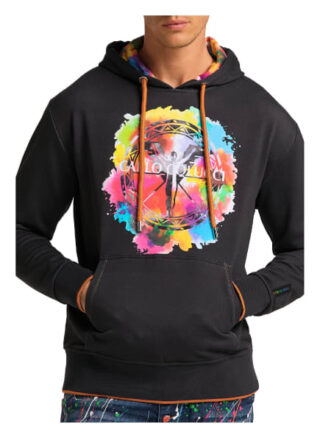 carlo colucci Colle Hoodie Herren, Schwarz