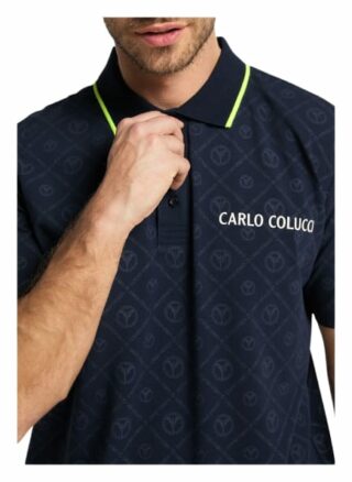 carlo colucci Colleoni Poloshirt Herren, Blau