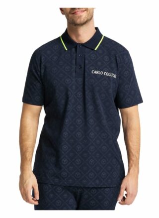 carlo colucci Colleoni Poloshirt Herren, Blau