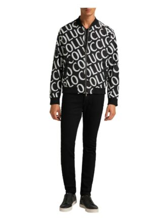 carlo colucci Collu Blouson Herren, Schwarz