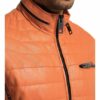 carlo colucci Gulf Lederjacke Herren, Orange