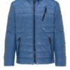 carlo colucci Lukas Lederjacke Herren, Blau